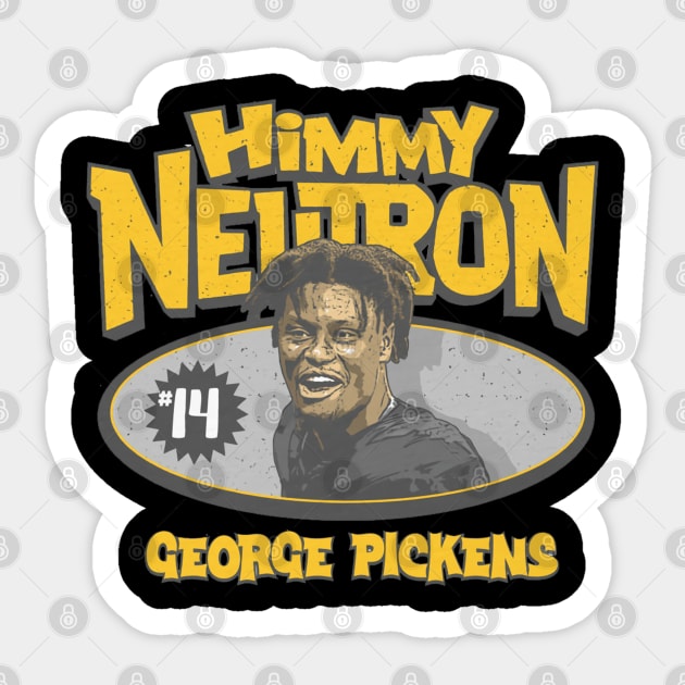 George Pickens Pittsburgh Himmy Neutron Sticker by ClarityMacaws